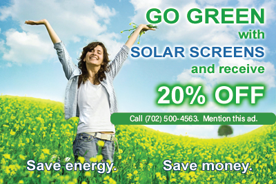 Go Green with Solar Screens